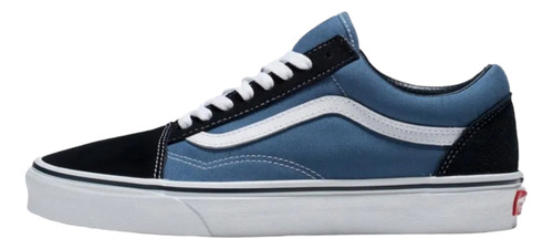 Vans Old Skool Azules Piel