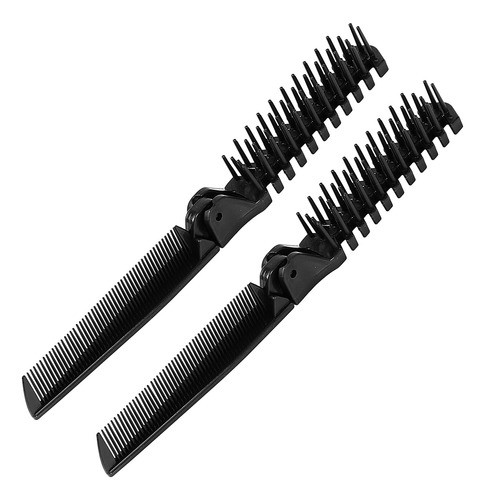 Uxcell Cepillo De Pelo Portátil De Viaje, Peine Plegable De