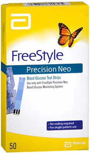 Tirillas Reactivas De Glucosa Freestyle Precision Neo 50