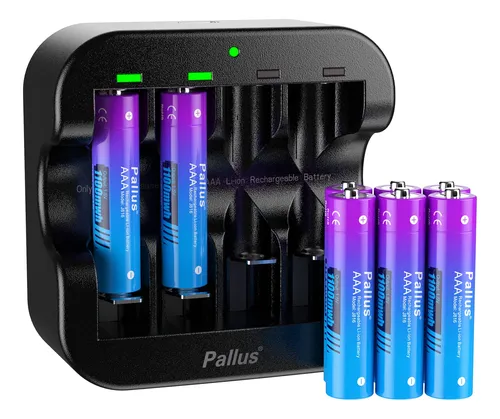Pallus Pilas Recargables Aaa, Paquete De 8 Baterias Triple A