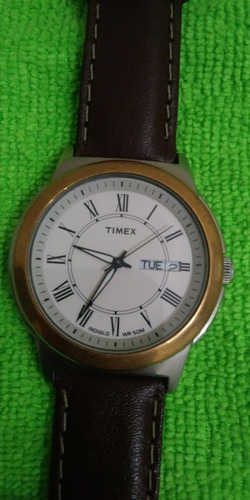 Relógio Timex Analógico Calendário Duplo Social , Indiglo