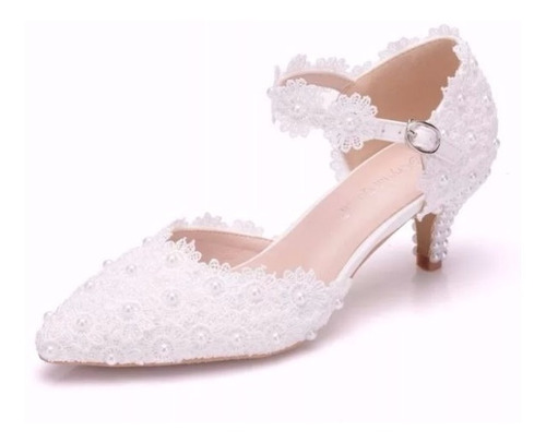 sapato branco de noiva