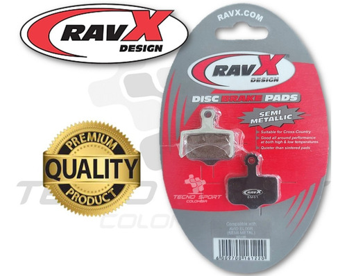 Imagen 2 de 10 de Pastilla Freno Ravx Mod Avid Elixir R, Cr, 3, 5, Sram Xx