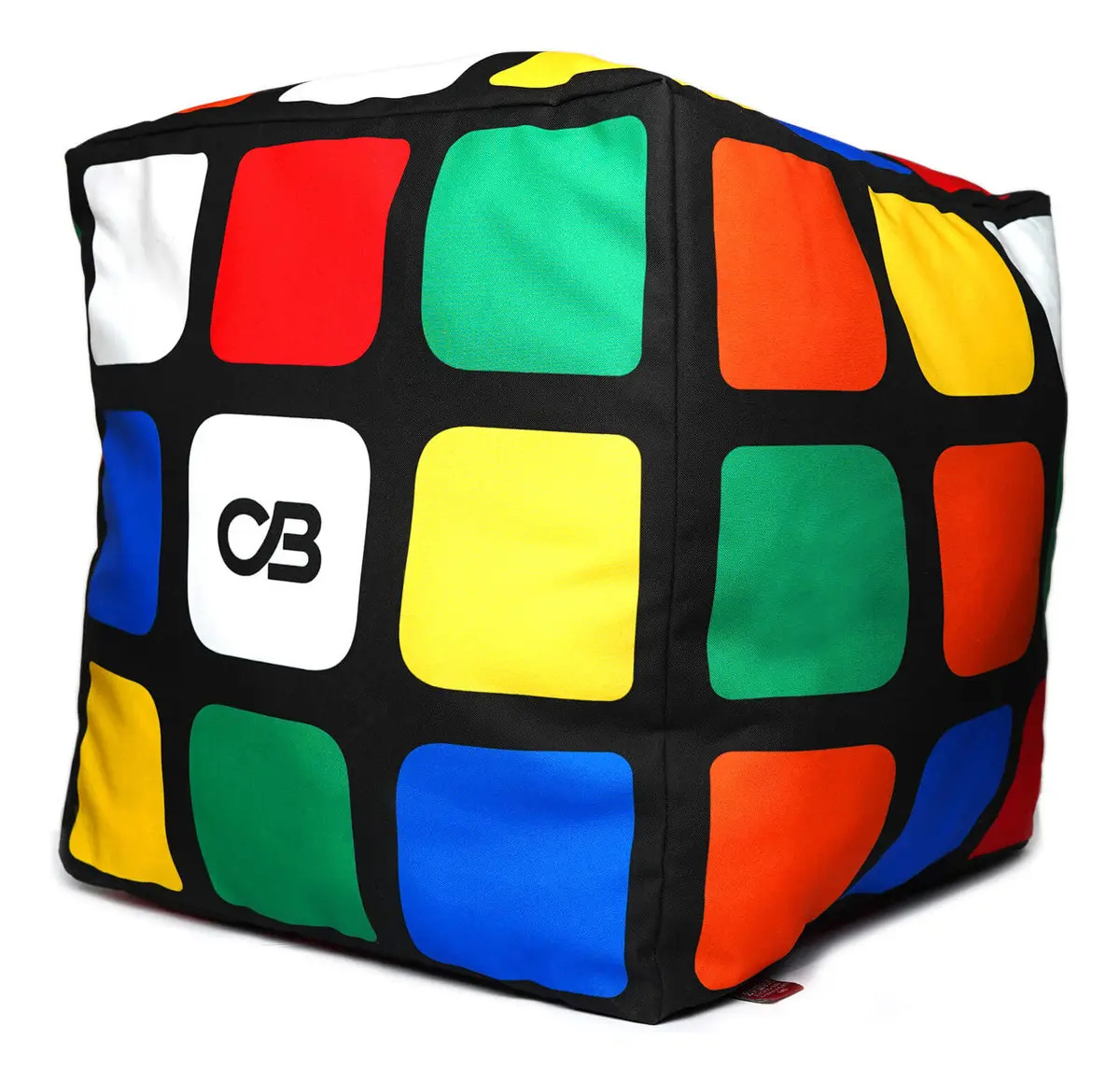 Almofada Cubo Mágico 40cm Cuber Brasil Decorativa Colorido Cubo Mágico