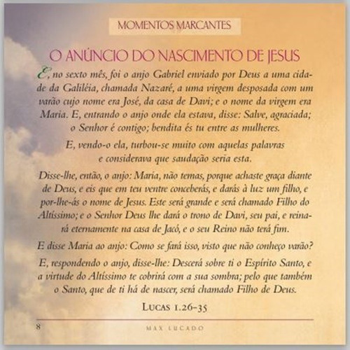 Livro Momentos Marcantes Na Vida De Cristo - Max Lucado