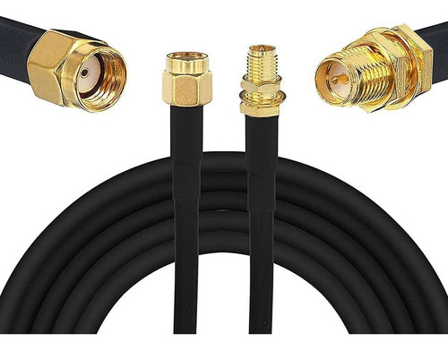 Cable De Extension Coaxial Sma Hembra A Rp Sma Macho | 15 M