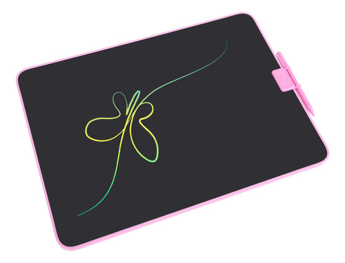 Bloc De Escritura Lcd Rosa De 20 Pulgadas, Recargable, Dibuj