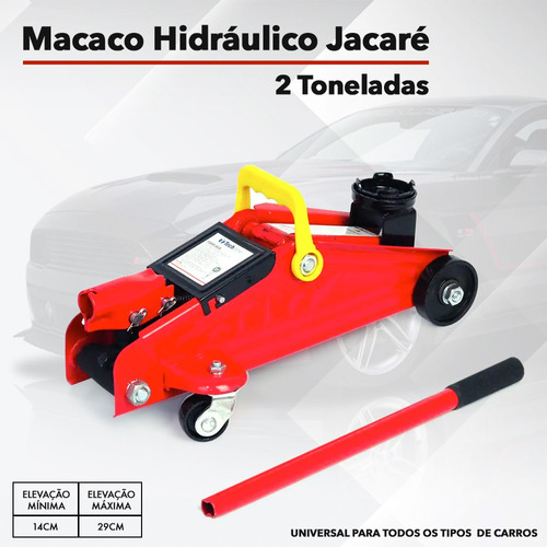 Macaco Hidráulico Jacaré Corsa Classic 2008 2 Ton Estepe