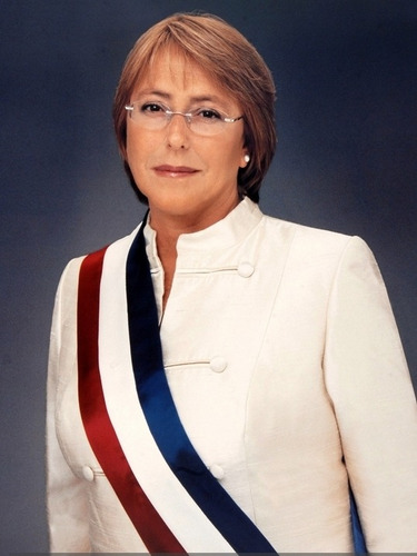 Cuadro Foto Oficial Presidenta Michelle Bachelet Jeria 