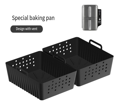Juego De Accesorios De Silicona Airfryer De Doble Capa, 2 Pi