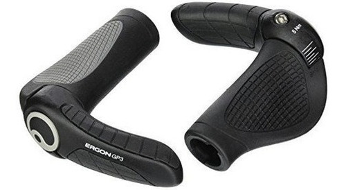 Ergon Gp3-l Gripshift: Grande, Negro / Gris