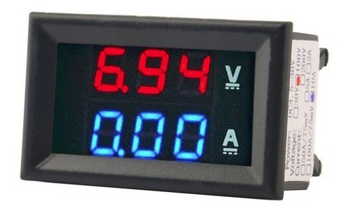 Voltimetro Amperimetro Digital Led Dc Cc 100v 10a