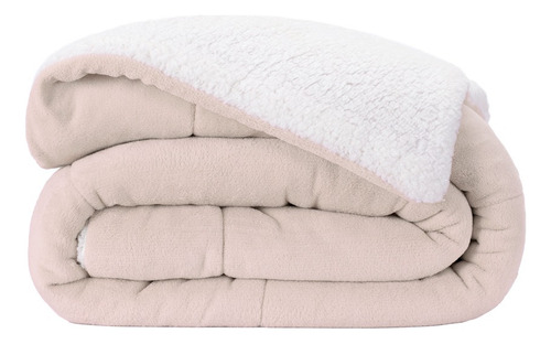 Coberdrom Queen Sherpa Quente Tecido Macio Inverno
