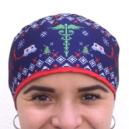 Cofia Navidad Gorro Quirurgico Enfermero Dentista Pediatra