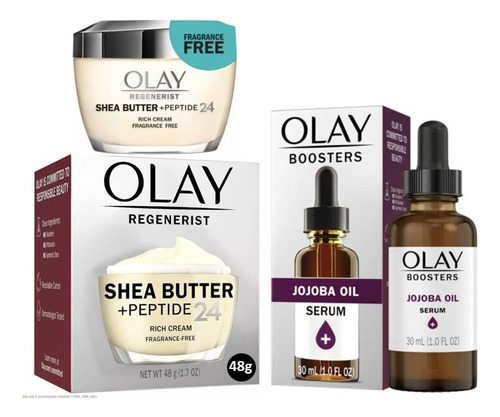 Kit Olay Crema Manteca De Karité + Suero De Aceite De Jojoba