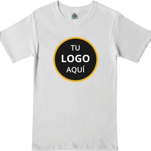 Remera Blanca De Algodón Personalizada Con Tu Diseño O Logo