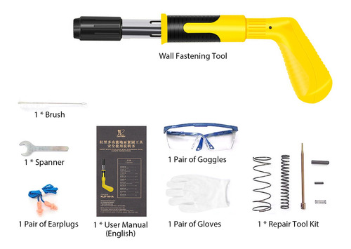 Imagen 4 de 10 de Sujetador De Uñas Decoración Manual Pistola De Acero Clavo B