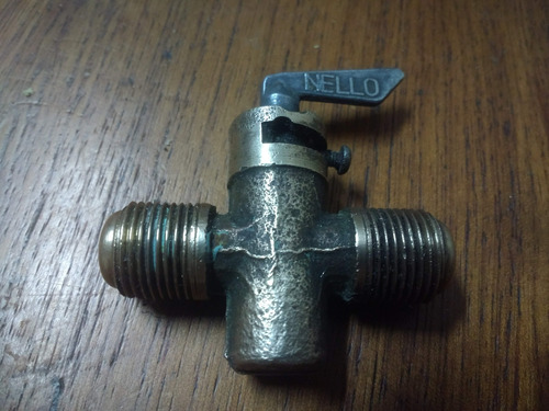 Llave De Paso De Gas Bronce 3/8 Para Virola    