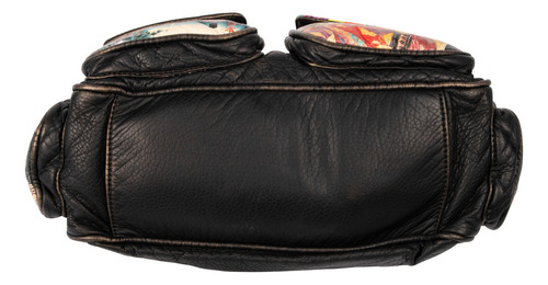 Bolsa Satchel Nicole Lee Vinipiel Estampada Akiko Fw24 Acabado de los herrajes Níquel Color Akiko La Belleza