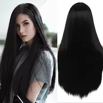 Comprar Wigs Negro De Larga Distancia Para Mujeres De La Jv46p