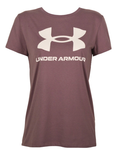 Remera Manga Corta Under Armour Mujer 1382580-500/vio/cuo