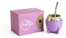 Comprar Mate Pampa Tradicional Boca Cerrada + Bombilla Color Lila Tradicional lila boca cerrada