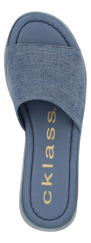 Dúo 657 Sandalia Casual Mujer Beige Y Mezclilla