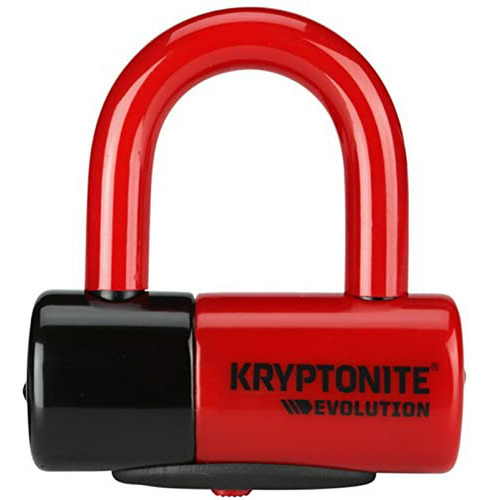 Kryptonite Evolution Series 4 Bicycle Disc Bike Lock (rojo)