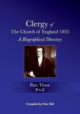 Libro Clergy Of The Church Of England 1835 - Part Three :...