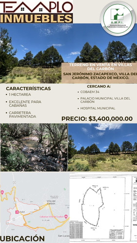 Terreno En Venta En Villa Del Carbon Estado De Mexico