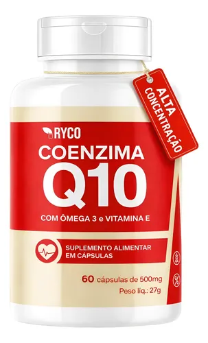 Coenzima Q10 Omega 3 Vitamina E 60 Capsulas Ryco