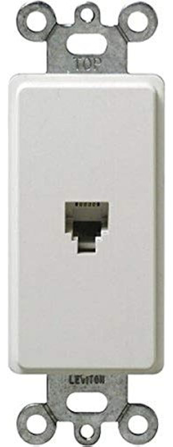 Leviton 40649w 6p4c Terminales De Tornillo Decora Insertar B