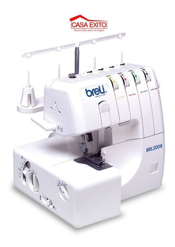 Imagen 2 de 2 de Maquina De Coser Breli Brl2008 Domestica Overlock 4 Hilos