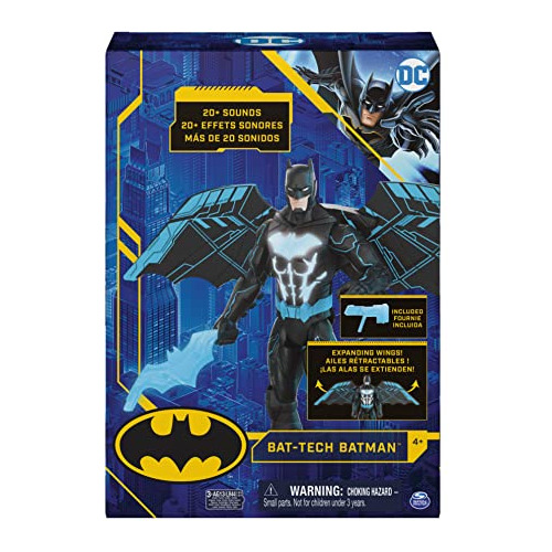 Figura De Acción Bat-tech Batman Spin Master Luces Y Sonido