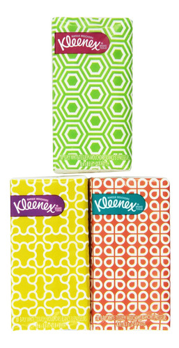 Kimberly-clark Kleenex 3-ply Pocket Packs Facial Tissues, 8.