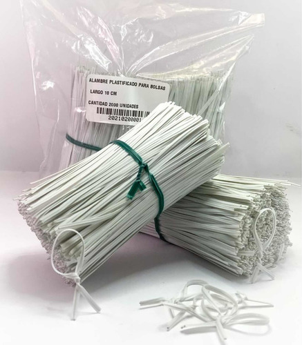 Imagen 3 de 6 de Alambre Plastificado Twister Para Atado De Bolsas Plasticas