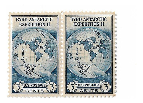 U S A 1933 Ii Expedicion Antartica Richard Byrd Pareja 323  