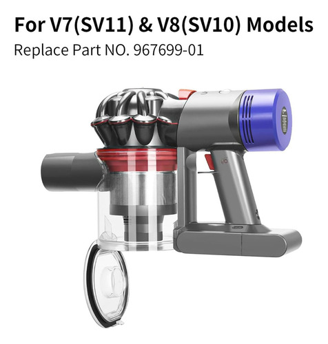 Conjunto De Recipiente De Pó Cyclone Para V7 V8 Sv10 Sv11