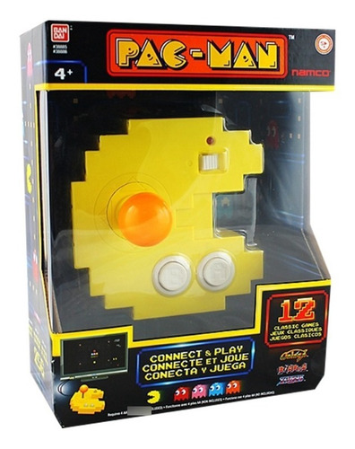 Pac-man Consola Retro - Conecta Y Juega - 12 Juegos Clasicos