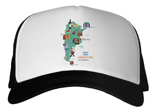 Gorra Argentina Mapa Cultura