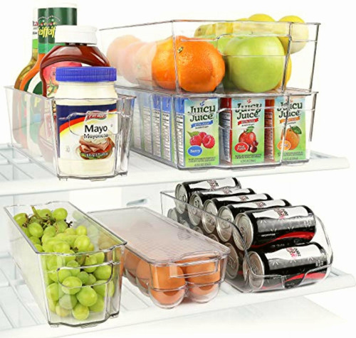 Greenco  Cajas Organizadoras Apilables Para Refrigerador 6pz