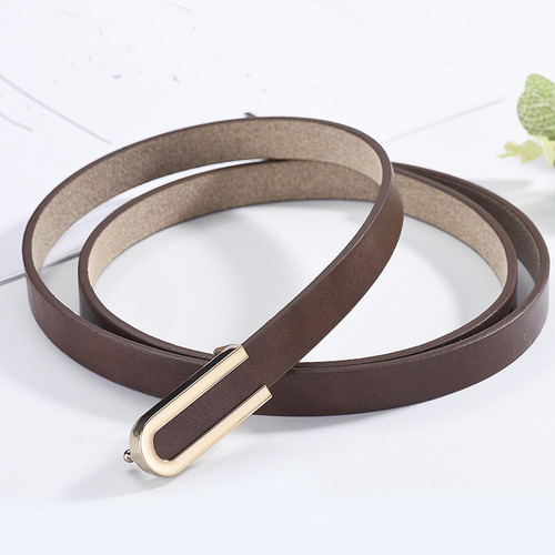 Cinturón De Cuero Para Mujer Cinturón De Cintura Delgado