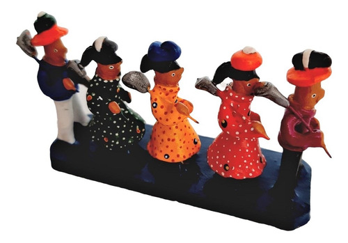 Imagem 1 de 6 de Miniatura - Retirantes 5 Personagens - Artesanato Caruaru