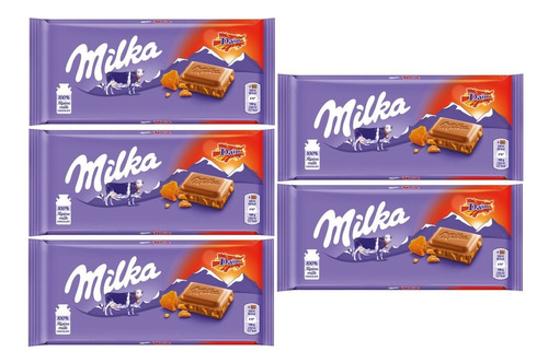 Kit 5 Chocolate Milka Daim 100g