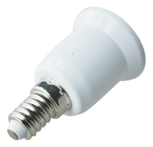 2 Adaptadores De Bombilla Led Cfl Con Base Extendida E14 A E