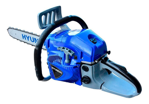 Motosierra Gasolina 18puLG La Ranchera Turbo455 Hyundai Color Azul