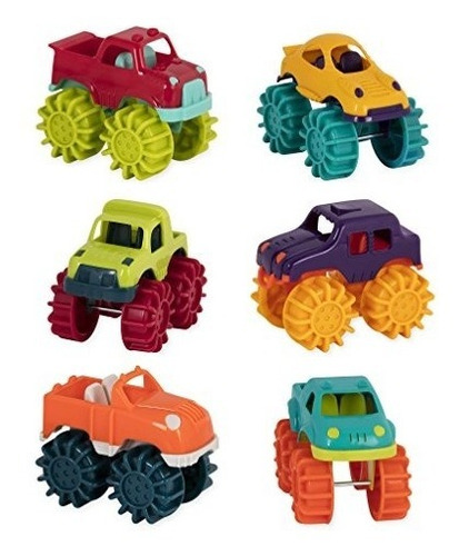 Battat Mini Monster Trucks (juego De 6 Diferentes Automóvile