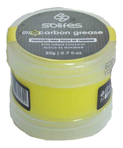 Grasa de carbono Solifes Carbon Parts, 20 g, 0.7 fl.oz