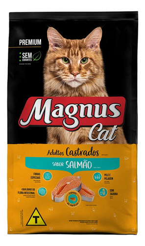 Ração Magnus Premium Gatos Adultos Castrados Salmão 2,5kg