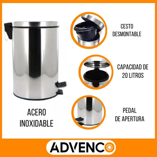 Cesto acero inoxidable 20 litros new arrivals